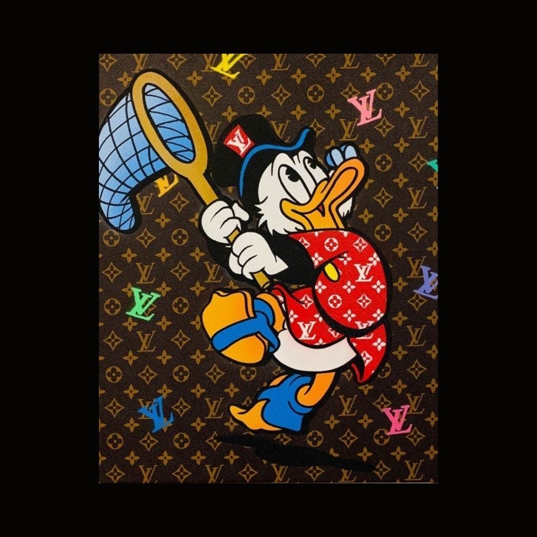 Scrooge Mcduck - Louis Vuitton background