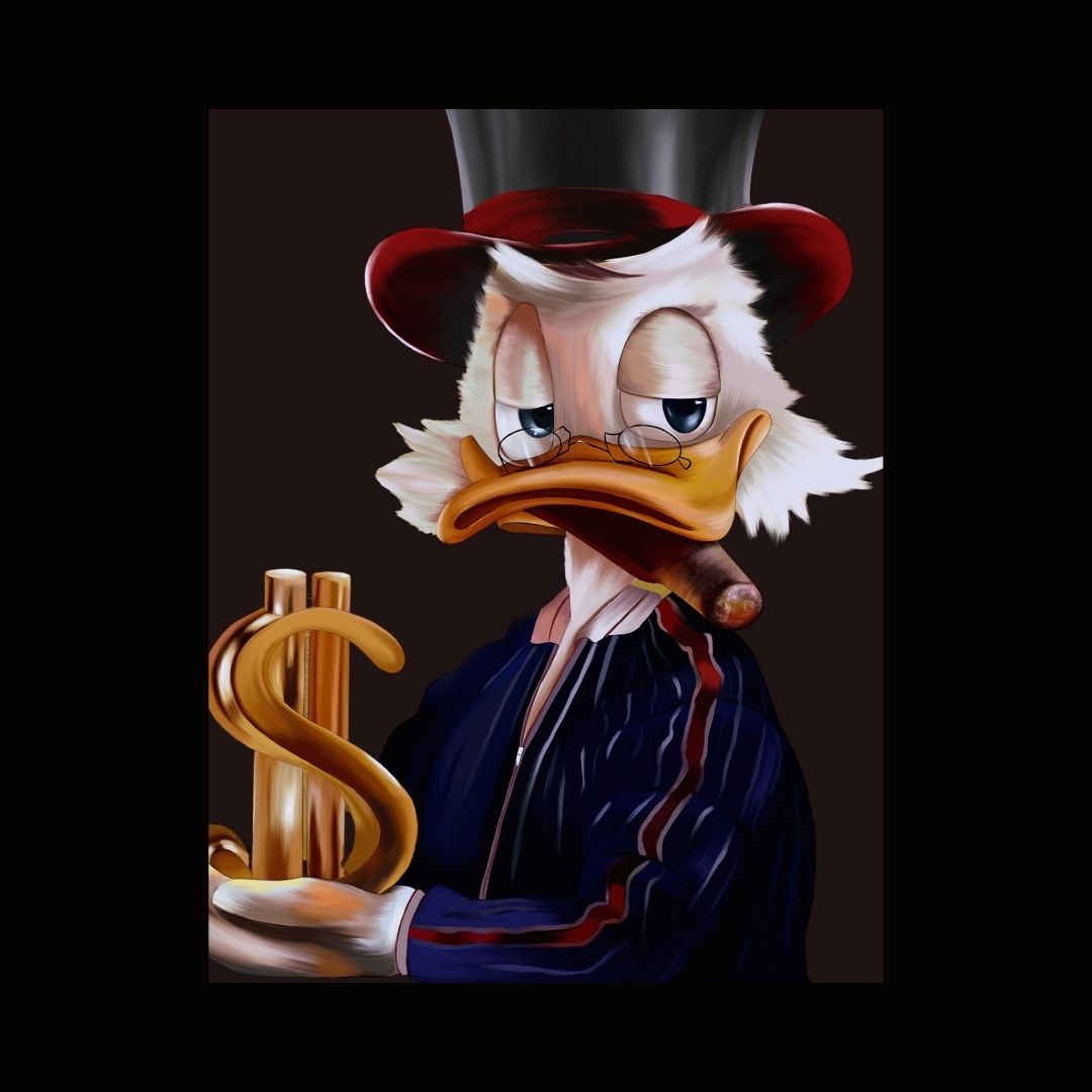 Scrooge Mcduck - Cigar & Dollar