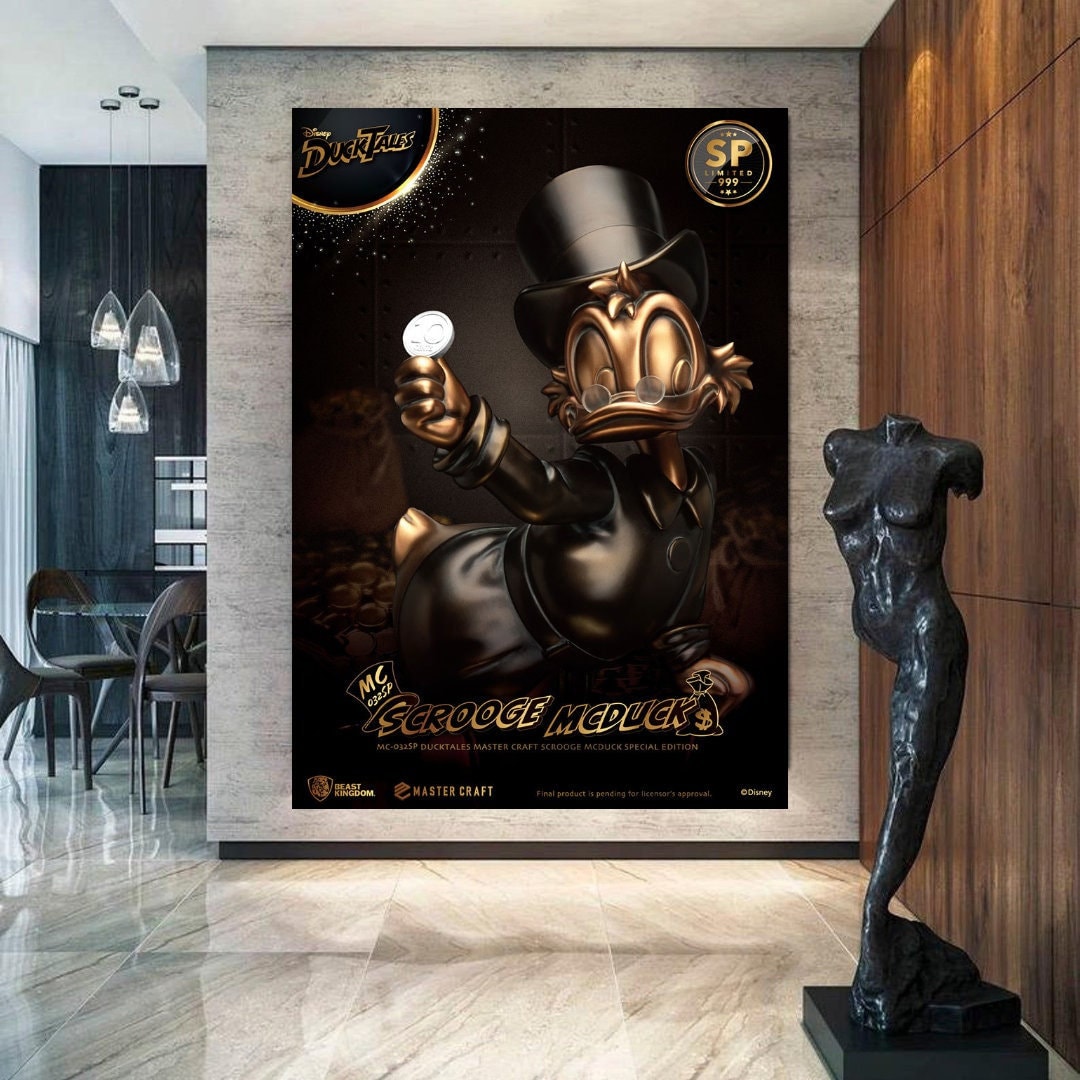 Scrooge Mcduck Limited edition Printable art Contemporary art Wall art Office wall art Modern digital art Inspirational wall art