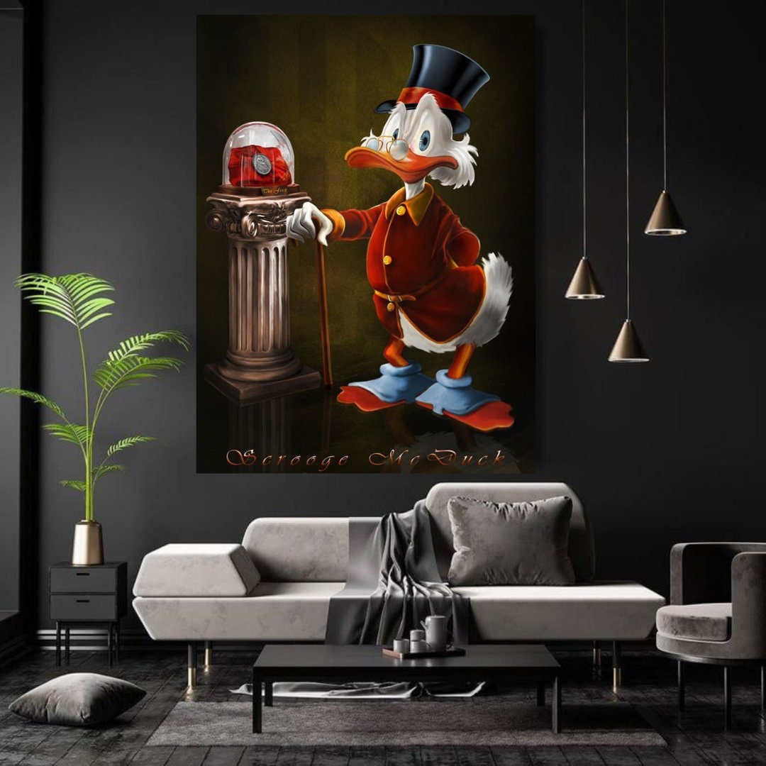 Scrooge Mcduck museum Printable art Contemporary art Wall art Office wall art Modern digital art Inspirational wall art