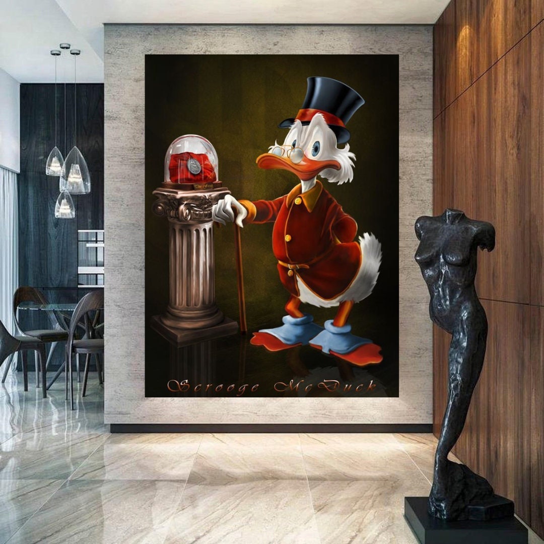 Scrooge Mcduck museum Printable art Contemporary art Wall art Office wall art Modern digital art Inspirational wall art