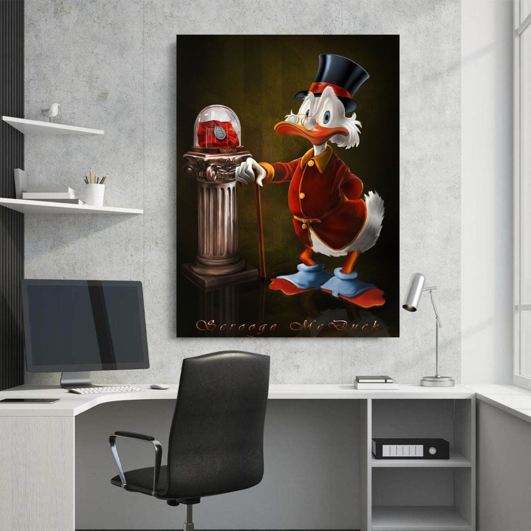 Scrooge Mcduck museum Printable art Contemporary art Wall art Office wall art Modern digital art Inspirational wall art