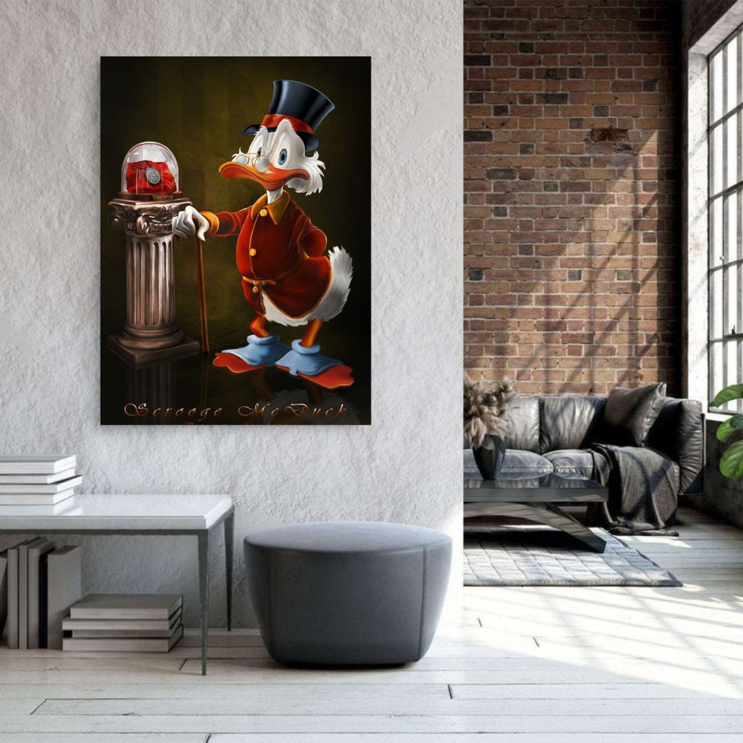 Scrooge Mcduck museum Printable art Contemporary art Wall art Office wall art Modern digital art Inspirational wall art