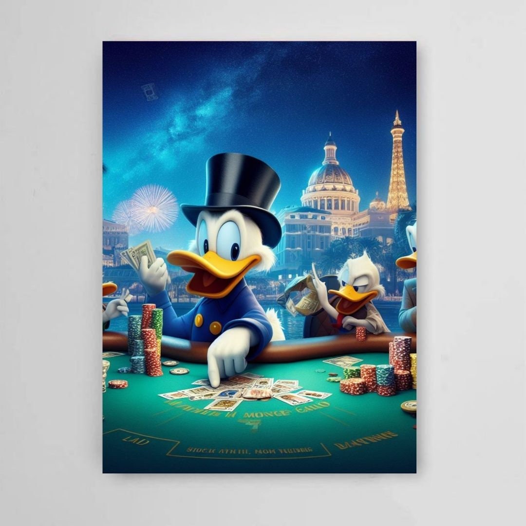 Scrooge Mcduck black jack in Monaco