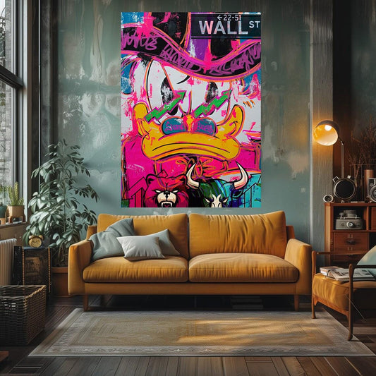 Paperone e Paperoni WallStreet POP Art